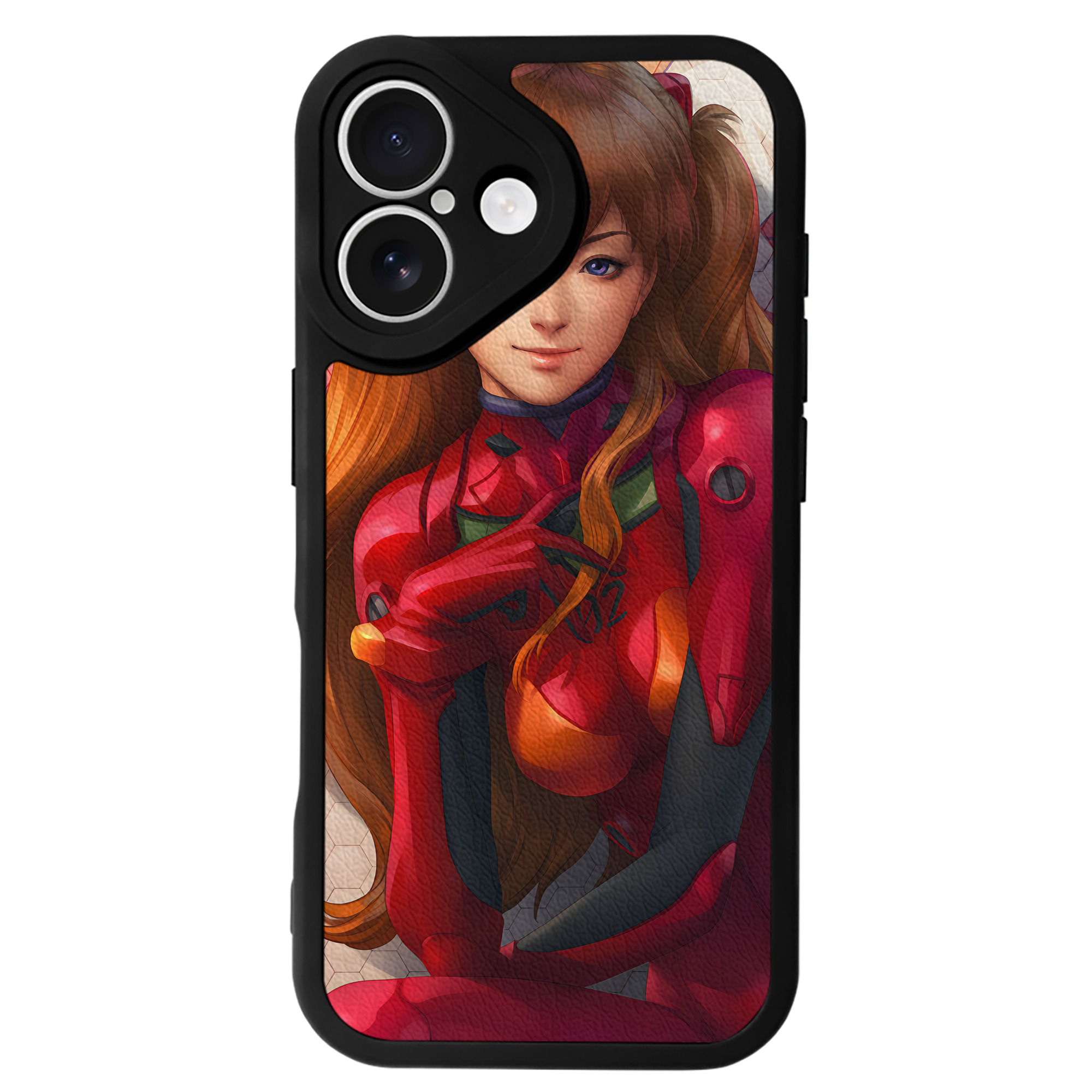 （画像用） EVA 新世紀エヴァンゲリオン 【iPhone 16シリーズ対応】シリコンスマホケース（レザー調） 材質：シリコン